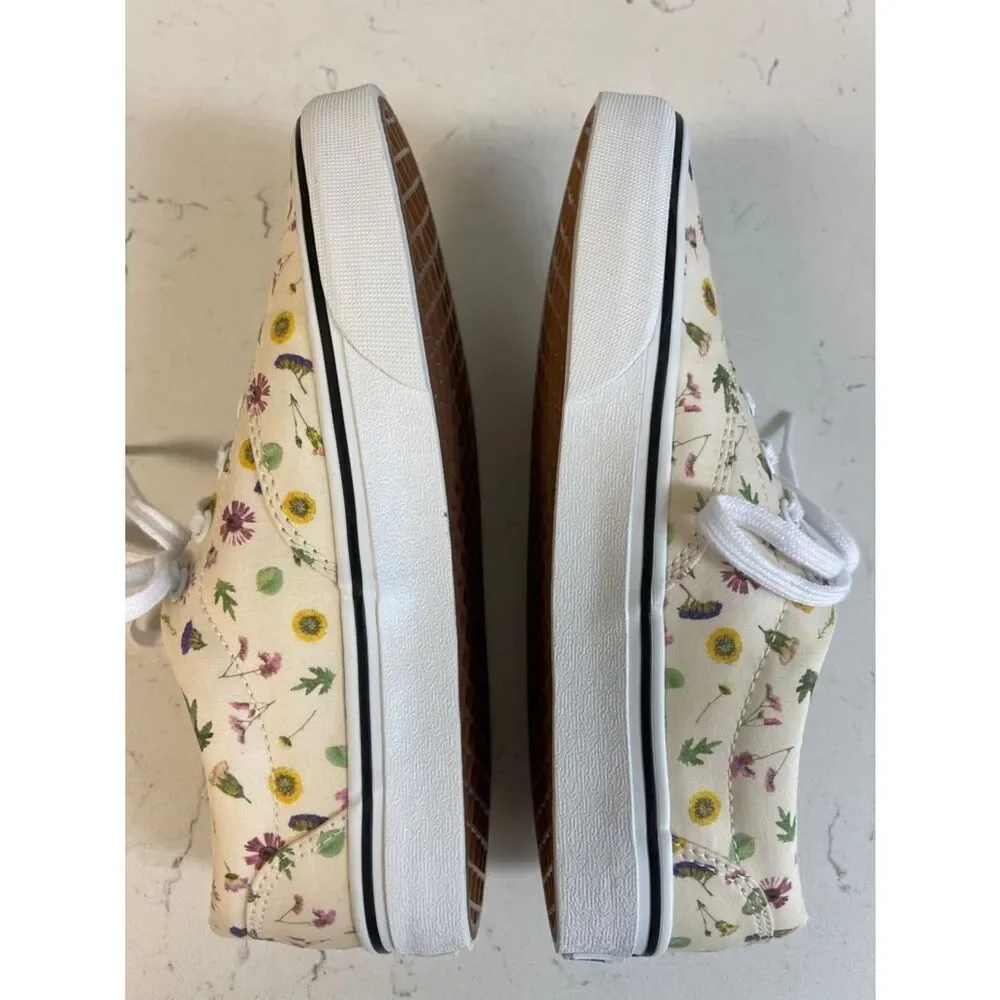 Vans Doheny 'Pressed Floral - Classic White' Women’s Size 6.5 Worn 2-3 Times